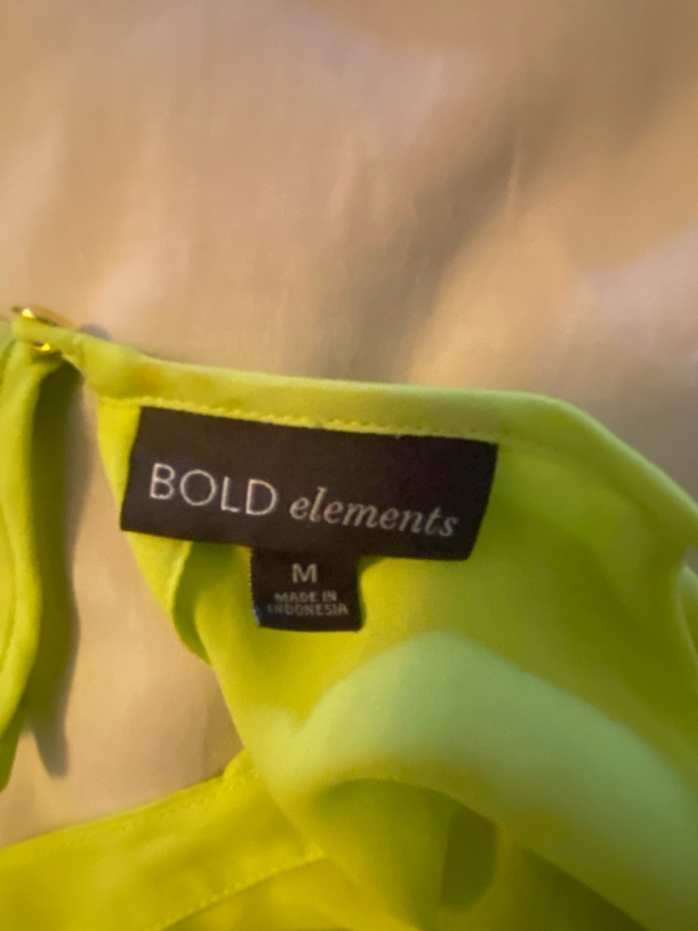 BOLD elements Neon Lime One-Shoulder Ruffle Blouse - Picture 8 of 9